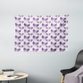thumbnail image 1 of Butterfly Tapestry, Surreal Star Patterned Background with Polygonal Butterflies Modern, Wall Hanging for Bedroom Living Room Dorm Decor, 60W X 40L Inches, Purple Pale Blue White, by Ambesonne, 1 of 2