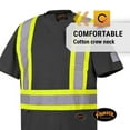 thumbnail image 5 of Pioneer 100% Cotton Reflective Safety T-Shirt, Black, L, V1050570-L, 5 of 6