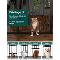thumbnail image 2 of New Version Baby Gate with Cat Door, 29.5-40" Metal Dog Gate for Stairs & Doorways, Pressure Mounted Safety Gate with Pet Door, NO Tools Needed, Black, 2 of 8