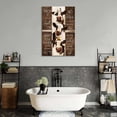 thumbnail image 3 of Aaheei Bathroom Cow Wall Art Farmhouse Cows Pictures Wall Decor Funny Toilet Bathroom Rules Poster Canvas Painting Home Modern Artwork Decorations for Restroom, 3 of 5
