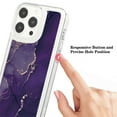 thumbnail image 5 of SaniMore Case for iPhone 14 Pro Max, Shockproof Ant-fall TPU Backplane Marble Stylish Pattern for Girls Women No-Yellowing Slim Lightweight for iPhone 14 Pro Max, Darkpurple, 5 of 11
