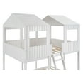 thumbnail image 3 of HomeRoots 473994 White Twin Size Contemporary Manufactured Wood Plus Solid Wood Bunk Bed, 3 of 5
