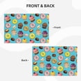 thumbnail image 3 of Placemats Set Of 4 / 6, Cupcake Donut Macaroon Prints Placemats For Dining Table Indoor/Outdoors Heat Resistant Washable Placemats 18" X 12", 3 of 8