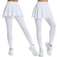 HaHaHappy Women's Sports Skirted Leggings Yoga Skirts Pants Tights