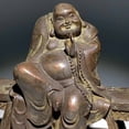thumbnail image 4 of Antique items from rural areas, including replicas of Bodhidharma, Guanyin, benches, old bronze Buddha statues, and antique ornaments for collection., 4 of 4