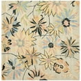 thumbnail image 6 of SAFAVIEH Blossom Jaslyn Floral Wool Area Rug, Light Blue/Multi, 6' x 6' Square, 6 of 10