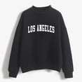 thumbnail image 2 of Bibifish Womens Sweatshirts LA Letter Printed Crewneck Long Sleeve Sweatshirts Spring Fall Casual Loose Fit Cute Pullover Tunic Tops, 2 of 4