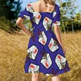 thumbnail image 4 of Take-Out Noodles Box Pattern Sleeveless Dress clothes, 4 of 7