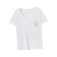 thumbnail image 1 of Camiseta para Mujer Ropa de Calle Yuyangstore Cuello Redondo Suave XL, 1 of 8