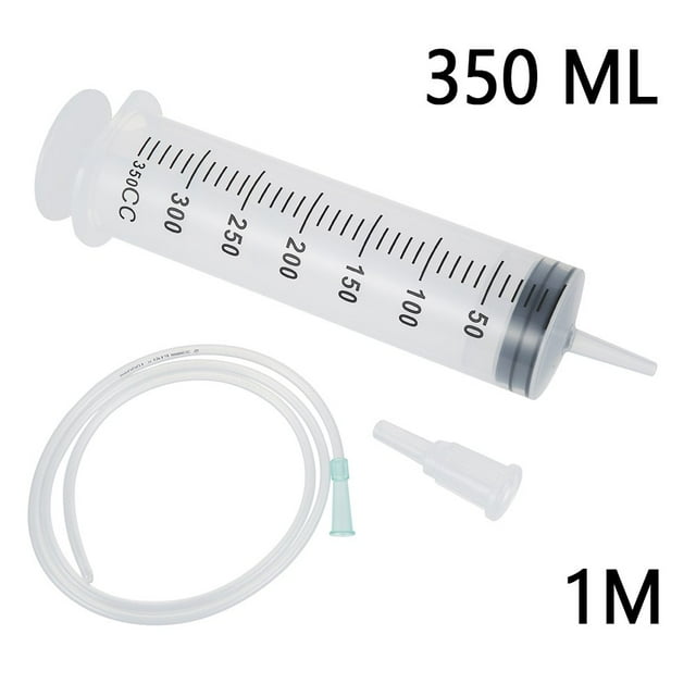 EASTIN 350ml Large-mouth Large-capacity Syringe Syringe Irrigator Feeder Dispensing +1m Tube