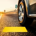 thumbnail image 3 of ORDDIART 2pcs Cable Protector Ramp Rubber Yellow Wear-resistant Pedestrians, 3 of 7