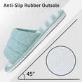 thumbnail image 6 of Soft Cotton Open-Toe House Slippers for Women and Men, Indoor Comfort Bedroom Shoes, 6 of 8