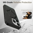 thumbnail image 5 of yeuweold Support Rotatif 360° pour iPhone 16 Pro Max, Compatible Magsafe, Protection Mil-STD, Étui Rigide Résistant aux Rayures pour iPhone 16 Pro Max avec Support, Ostand Spin, 5 of 5