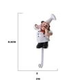 thumbnail image 2 of Resin 3D Italy Chef Adhesive Decorative Hooks Wall Mount CartoonTowel Storage Hook for Home Kitchen Restaurant-#5, 2 of 3