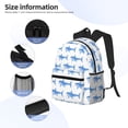thumbnail image 5 of Fotbe Party Shark Cute Lightweight Casual Laptop Backpack for Men and Women, Daily use Waterproof backpack, Backpack for College, 5 of 8