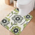 thumbnail image 2 of Yayeee Bath Rugs for Bathroom Floor Set of 2 Non Slip Fluffy Soft Absorbent Mat, Retro Flower, 2 of 7