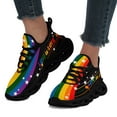 thumbnail image 5 of Coolcustomize Women's "ONE LOVE" Print Sneakers, Lightweight Low-top Laceup Colorful Shoes Suitable for Urban Daily Wear, Casual Outfits, Soft Round-Toe Fabric Outdoor Footwear with Cushioning, 5 of 10