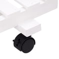 thumbnail image 6 of Topbuy 4-Tier White Rolling Flower Rack Wood Plant Stand 12 Pots Bonsai Display Shelf w/ Lockable Casters, 6 of 9