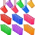 thumbnail image 3 of Paquete de 36 vasos de chupito con collares de cuentas, vasos de chupito de plástico para despedida de soltera, fiesta, cumpleaños, boda, fiesta temática para adultos, 3 of 5
