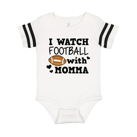 

Inktastic I Watch Football with My Momma Gift Baby Boy Bodysuit