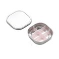 thumbnail image 2 of Pill Organizer, Stainless Steel Sealed Moisture-proof, 4.0 inch Mini Portable 1 Pack, Independent Compartment Daily Medicine Storage Box for Travel Pocket Purse, 2 of 8