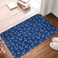 thumbnail image 4 of Picia Nautical Anchors Pattern Flannel Doormat – 16x24 Inch Non-Slip Indoor Mat, Absorbent & Quick-Dry Rug for Entryway, Bathroom, Kitchen, and Bedroom, Machine Washable, 4 of 7