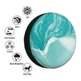 thumbnail image 2 of Kdxio Teal Turquoise 1 for Tire Cover Wheel Protectors Tyre Covers Weatherproof Wheel Covers Universal Fit for Trailer Rv SUV Truck Camper Travel Trailers 17 inch, 2 of 5
