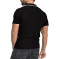 thumbnail image 5 of HAOMEILI Men's Polo Shirts Summer Short Sleeve Casual 3 Button T-Shirts Classic Basic Golf Work Tees Tops, 5 of 7