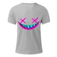 thumbnail image 5 of FDGIU Men's Halloween T-Shirt Plus Size Short Sleeve Shirts - Ghost Pumpkin Graphic Tee, Spooky Funny Costume Top, Loose Fit Short Sleeve Casual Shirt, 5 of 5
