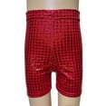 thumbnail image 4 of JAKANYQ Toddler Shorts Sequin Children Dance Pants Practice Shorts Party Shows And Events Red 3-4 Years, 4 of 4