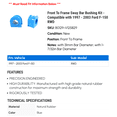 thumbnail image 2 of Front To Frame Sway Bar Bushing Kit - Compatible with 1997 - 2003 Ford F-150 RWD 1998 1999 2000 2001 2002, 2 of 2