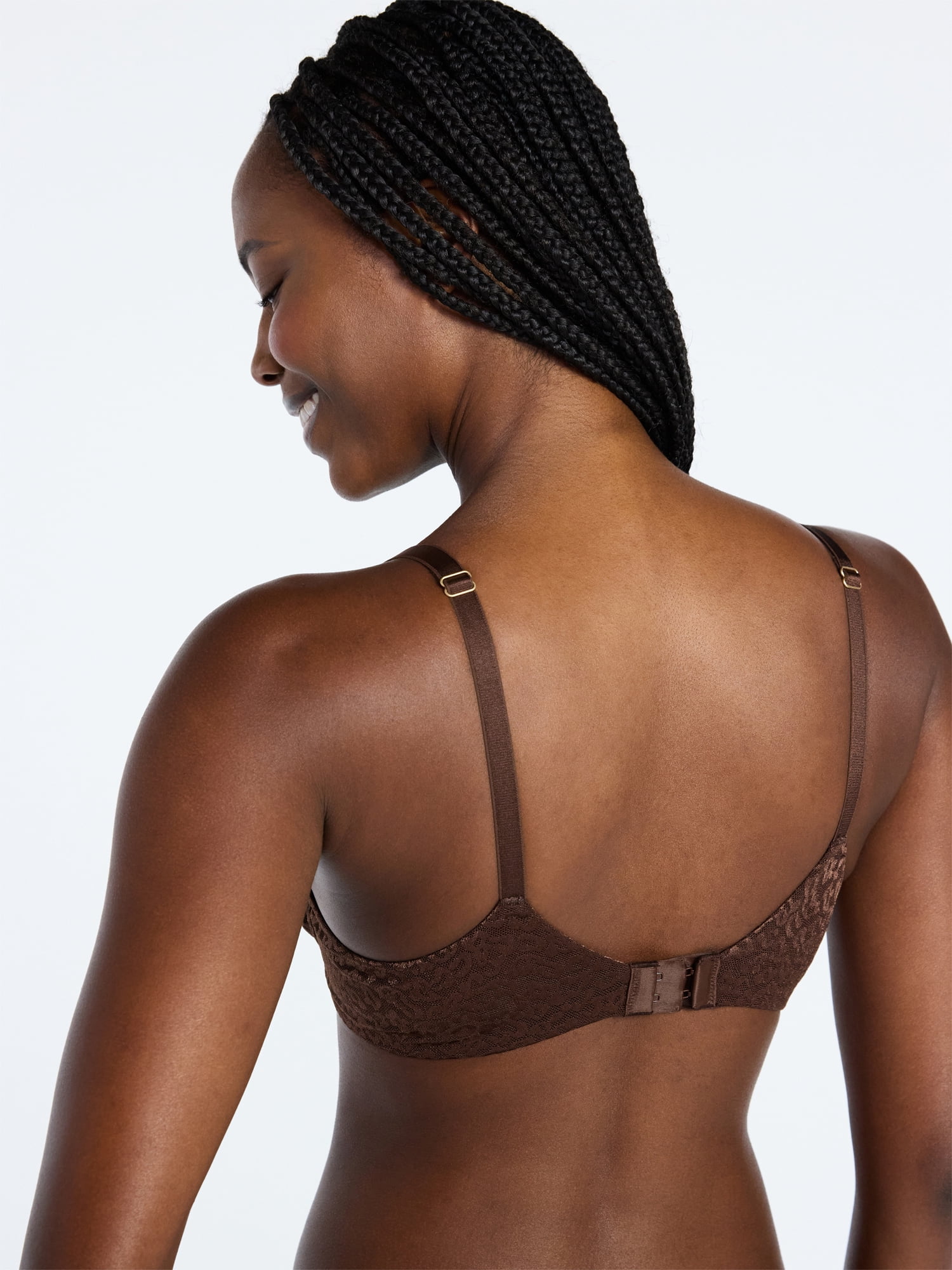 Joyspun Women's Leopard Print T-Shirt Bra, Sizes 32A-42DDD