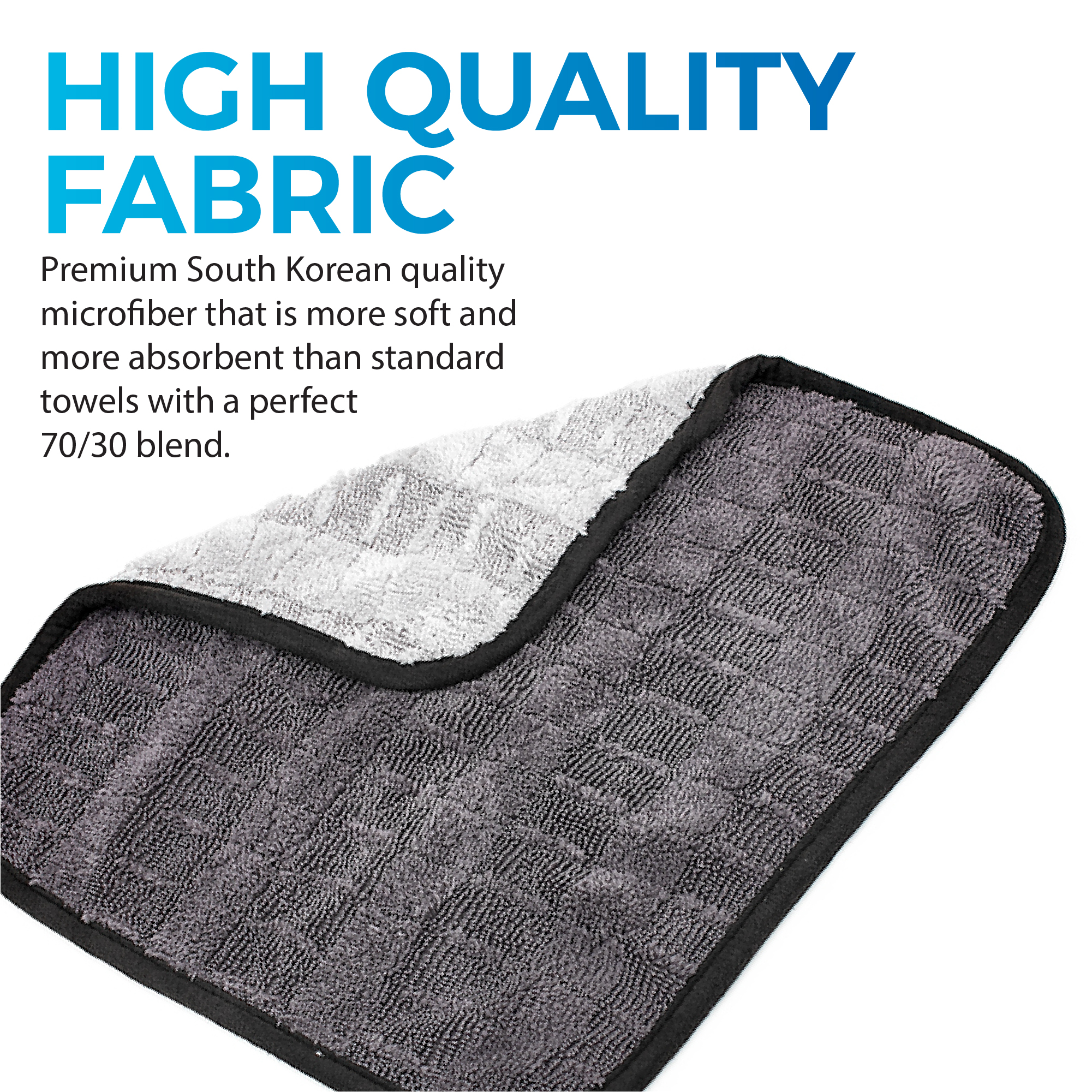 The Rag Company Gauntlet Microfiber Drying Towel, 3-Pack photo 2