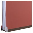 thumbnail image 2 of Deluxe Six-Section Colored Pressboard End Tab Classification Folders, 2 Dividers, Letter Size, Bright Red, 10/Box, 2 of 8