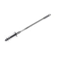 thumbnail image 3 of NFTIGB Long Handle Toilet Plunger Bathroom Blockage Unblocker Flexible Head Clog Remover Dredge Tool with Stainless Steel Handle, 26.4 inches / 67 cm, 3 of 9