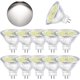 thumbnail image 1 of GU5.3 LED Bulb Cool White 6000K, MR16 LED 12V 5W Equivalent to 50W Halogen, Non-Dimmable LED Spot Light Bulbs, Pack of 10, 1 of 1