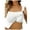 White, variant on Women's Shelf Bra Camisole with Adjustable Spaghetti Straps for Layering and Comfort