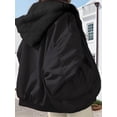 thumbnail image 5 of Jacket for Women Reversible Y2k Zip Up Hoodie Fleece Fur Winter Coat Cutecore Korean Clothes Black XL, 5 of 8