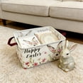 thumbnail image 6 of Easter Storage Basket With Bunny Print Foldable Design Fabric Material For Toy Organizer Room Decoration 15X10.2X7.9In, 6 of 6