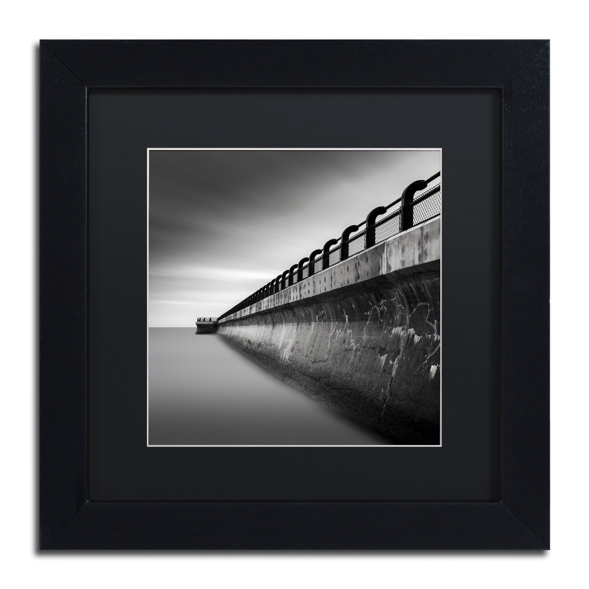 Dave MacVicar 'Water Works 2' Black Matted Framed Art
