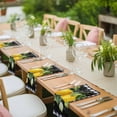 thumbnail image 4 of Yellow Lemon Cloth Napkins, Summer Botanical Black White Checkered Washable and Reusable Dinner Napkins Set of 6, Table Napkin for Kitchen Party Birthday Wedding Hotel Housewarming 20"x20", 4 of 9