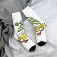 thumbnail image 5 of Haiem Christmas Gnomes Pattern Crew Socks – Soft & Durable Moisture-wicking Socks, Stay-Up Fit for Business, Work, and Casual Wear Size 5-11, 5 of 6