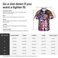 thumbnail image 5 of Lsque Five Nights At Freddy'S Pattern Hawaiian Shirt for Men Unisex Summer Beach Casual Short Sleeve Cotton Linen Button Down Shirts-Medium, 5 of 6