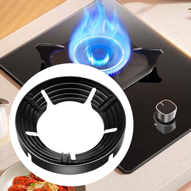 Anillos de ahorro de energía, cocina de gas, anillos de soporte para wok, estante de soporte antideslizante para wok, cubierta de ahorro de gas para 5 agujeros Soledad cubierta de ahorro de gas