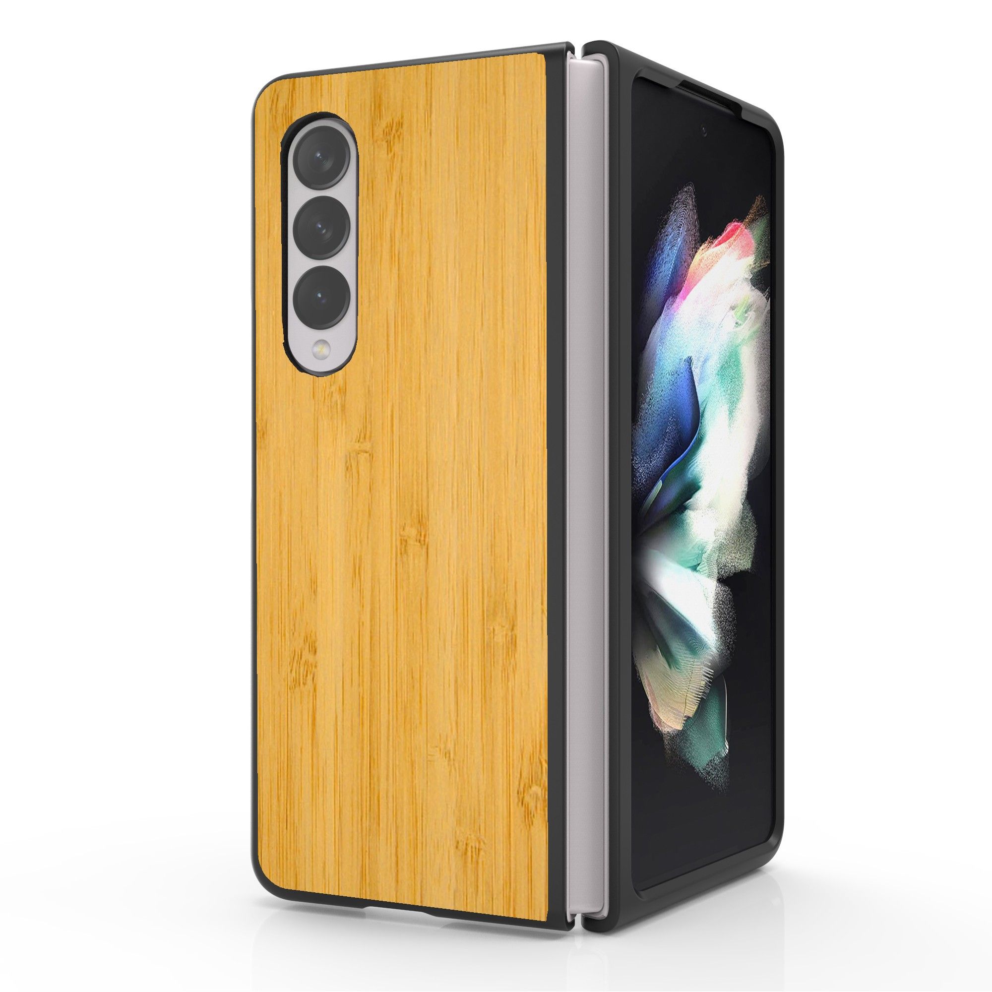 Samsung Z Fold 3 Occasion BC Protex Case for Samsung Galaxy Z Fold 3 5G (Slim Snap-On Rubberized Hard  Protector Cover) - Light Wood - Walmart.com