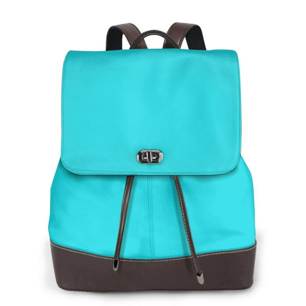 Balery Aqua Mochila de Cuero para Mujeres, Gran Capacidad, Bolsa de Viaje Multifuncional, Mochila de Cuero y Bolsa de Hombro para Mujeres
