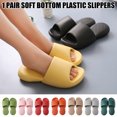 thumbnail image 2 of Ultra-Soft Slippers Macaron Color Non-slip EVA Flip Flop for Summer Bathroom Home Office Solid Color 35-45, 2 of 7