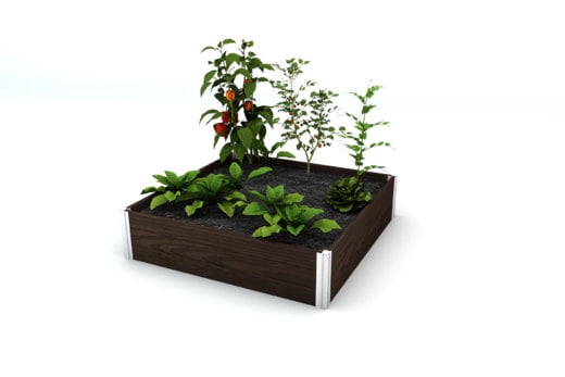 Vita Gardens VT17600 Urbana 4x4x11 Modular Slate Grey Garden Bed
