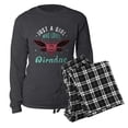 thumbnail image 5 of CafePress - Cicadas Just A Girl Who Loves Cicadas Entomology - Women's Long Sleeve Charcoal Gray Pajamas, 5 of 7