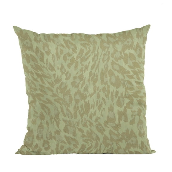 Plutus Brands Plutus Stonewash Cheetah Embroydery Luxury Throw Pillow, 20L x 30W